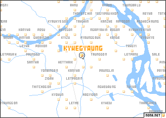 map of Kywegyaung