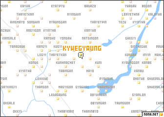 map of Kywegyaung