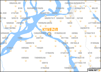 map of Kywezin