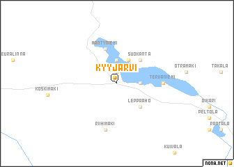 map of Kyyjärvi