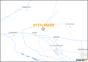 map of Kyzylasker