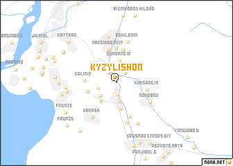 map of Kyzylishon