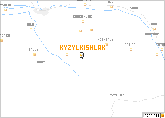 map of Kyzylkishlak