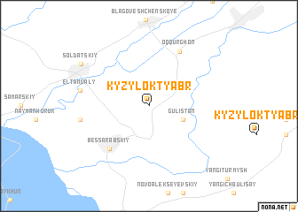 map of Kyzyl-Oktyabrʼ