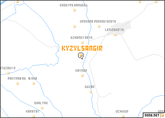 map of Kyzylsangir