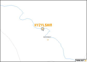 map of Kyzylshin