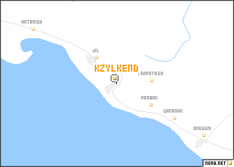 map of Kzylkʼend