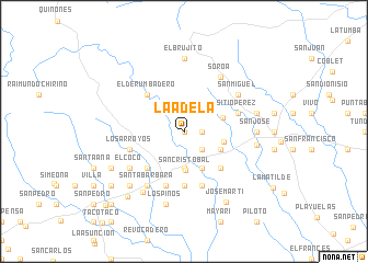 map of La Adela