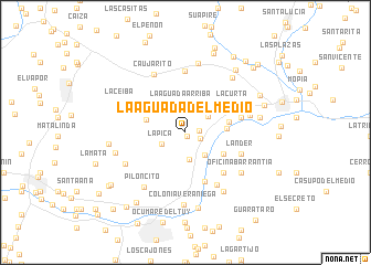 map of La Aguada del Medio