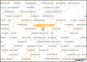 map of La Agustina