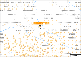 map of La Agustina