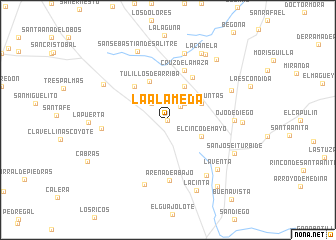 map of La Alameda