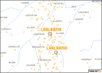 map of La Albania