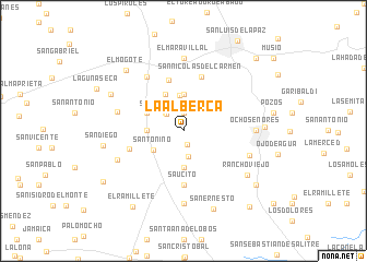map of La Alberca