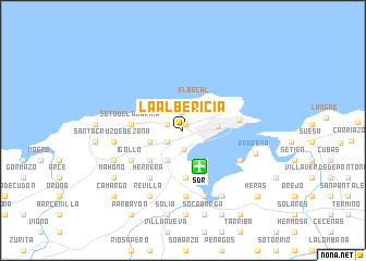 map of La Albericia