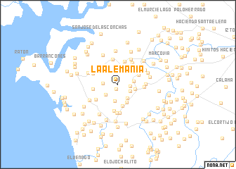 map of La Alemania