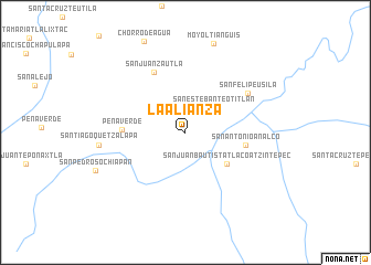 map of La Alianza