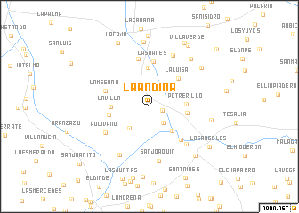 map of La Andina