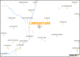 map of La Angostura