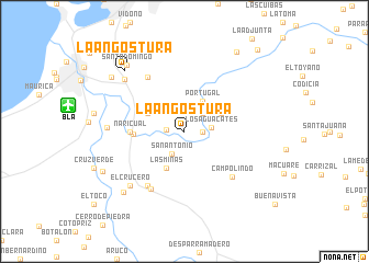 map of La Angostura