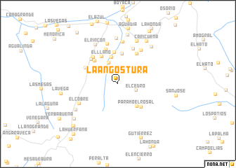 map of La Angostura