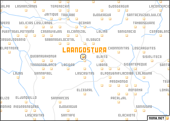 map of La Angostura