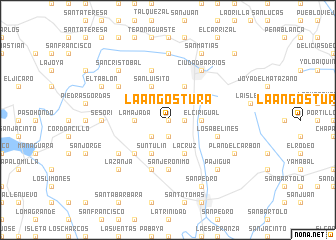 map of La Angostura