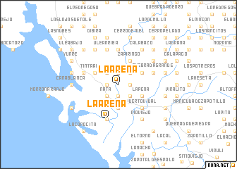 map of La Arena