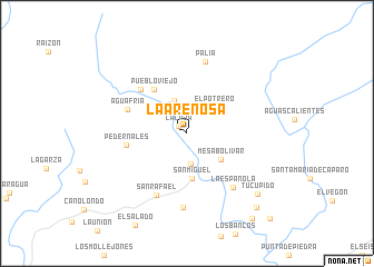 map of La Arenosa