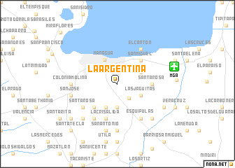 map of La Argentina