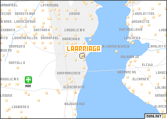 map of La Arriaga
