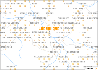 map of La Asomosa