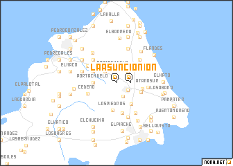 map of La Asunción