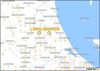 map of La Aurora