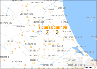 map of La Aurora