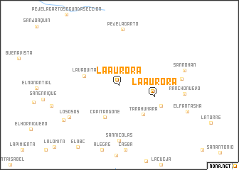 map of La Aurora