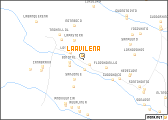 map of La Avileña