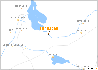 map of La Bajada