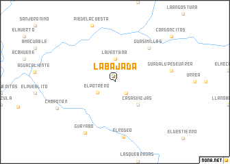 map of La Bajada