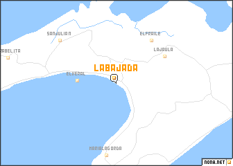 map of La Bajada