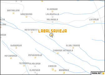 map of La Balsa Vieja