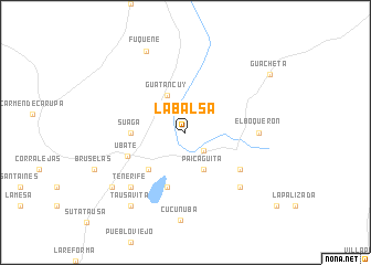 map of La Balsa