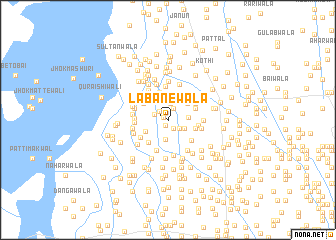 map of Labānewāla