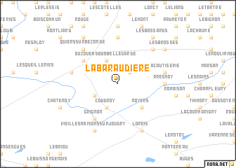 map of La Baraudière