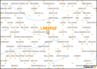 map of Labarde