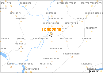 map of La Barona