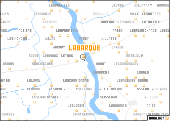 map of La Barque
