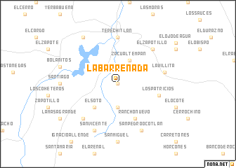 map of La Barrenada