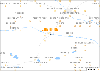 map of La Barre