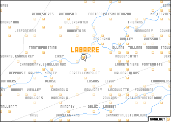 map of La Barre